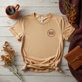 Soleil Brew Classic Tee - cozy fall lifestyle shot